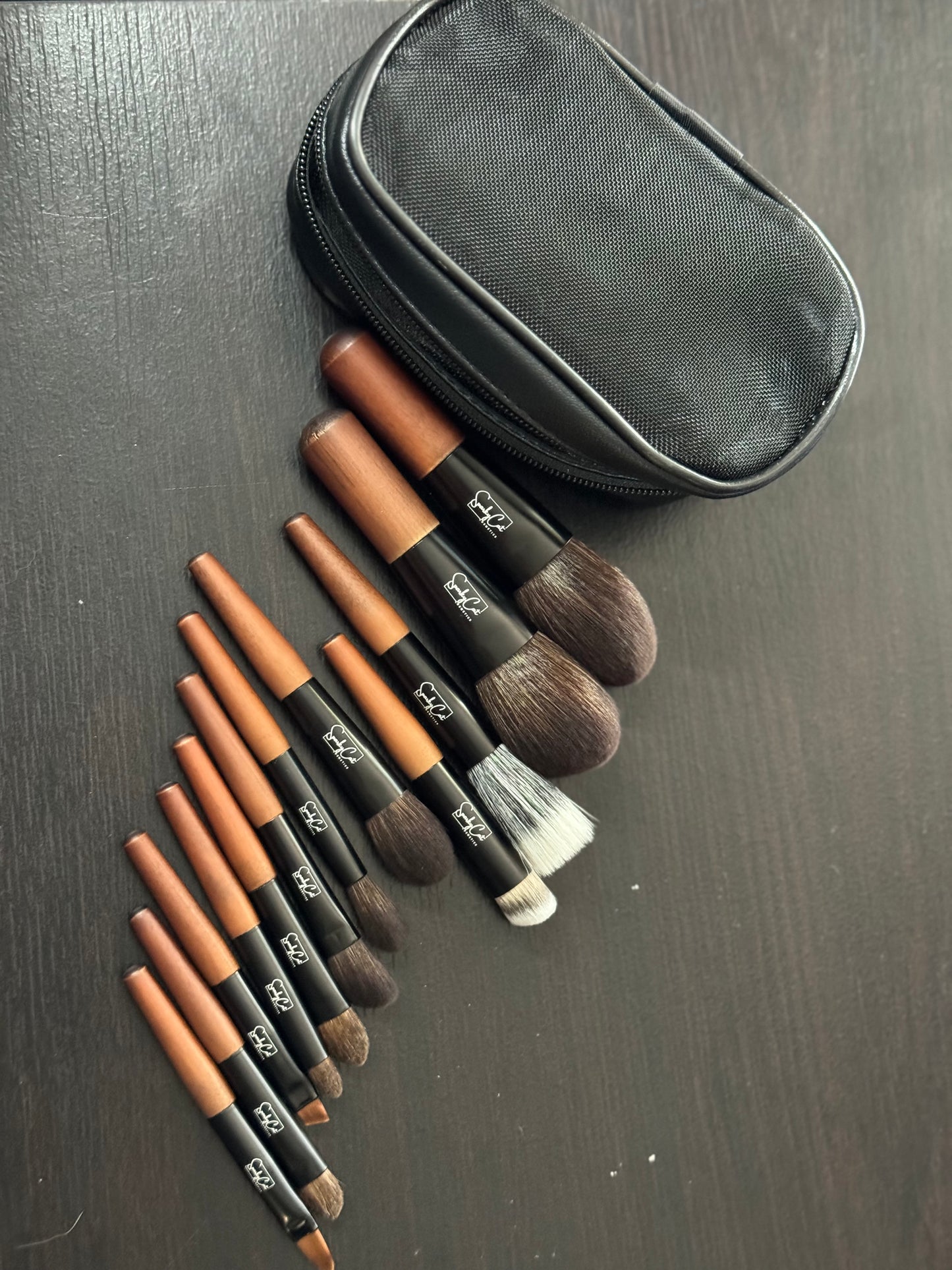 Mini Wooden Travel Brush Set