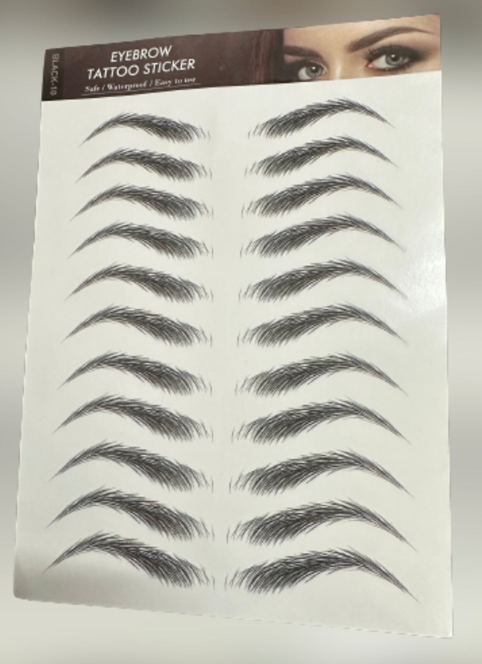 Buy 6 Sheets 4D Hair-Like Waterproof Eyebrow Tattoos Stickers Eyebrow  Transfers Stickers Temporary Brow Tattoo Peel Off Grooming Shaping Eyebrow  Sticker in Arch Style, 66 Pairs Black (High Arch Eyebrow) Online at